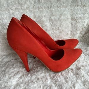 Shoemint Veroniq Orange Heels **BRAND NEW**